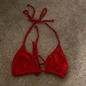 Doll red swim top
